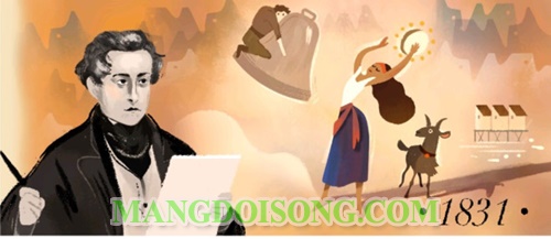 Victor Hugo những người khốn khổ được google doodle vinh danh trong ngày 30-06-2017 2