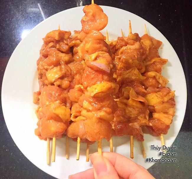 Cách làm gà xiên nướng siêu ngon siêu đơn giản 7