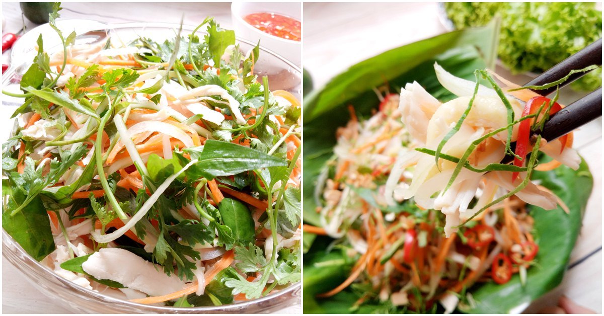 Cách làm gỏi gà lá chanh ăn là ghiền 1