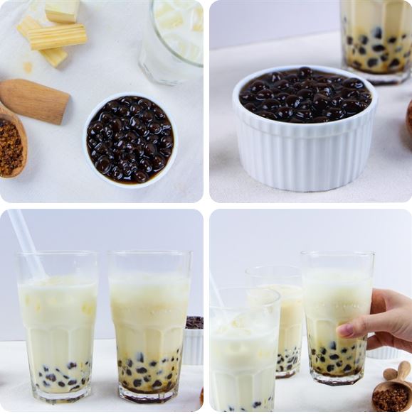 Cách pha chế sữa tươi trân châu đường đen chuẩn vị nhất 8